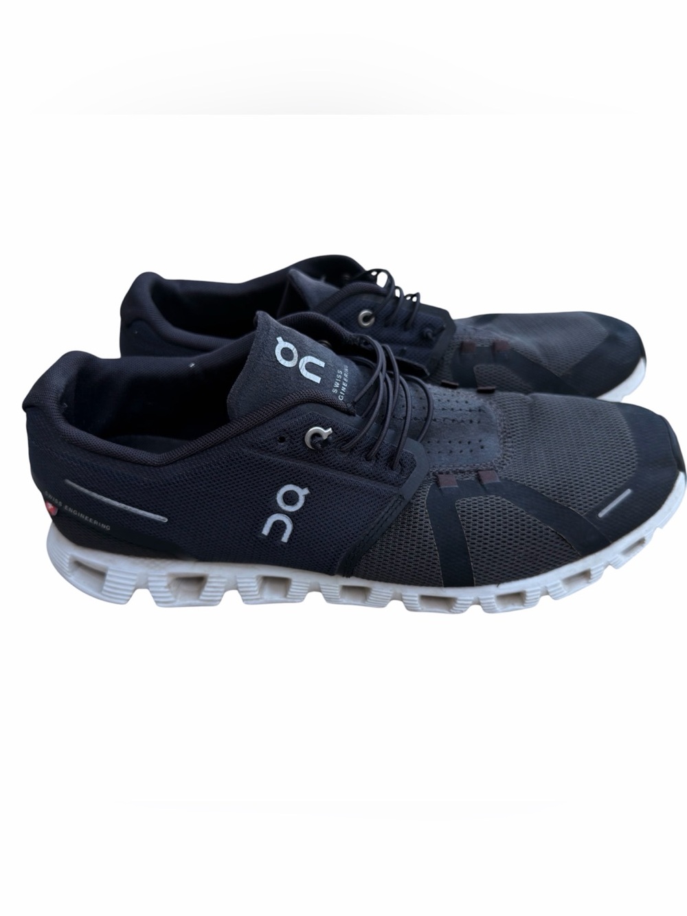 Mens On Cloud Black Athletic Running Comfort Gym Sneakers Shoes Size 11.5